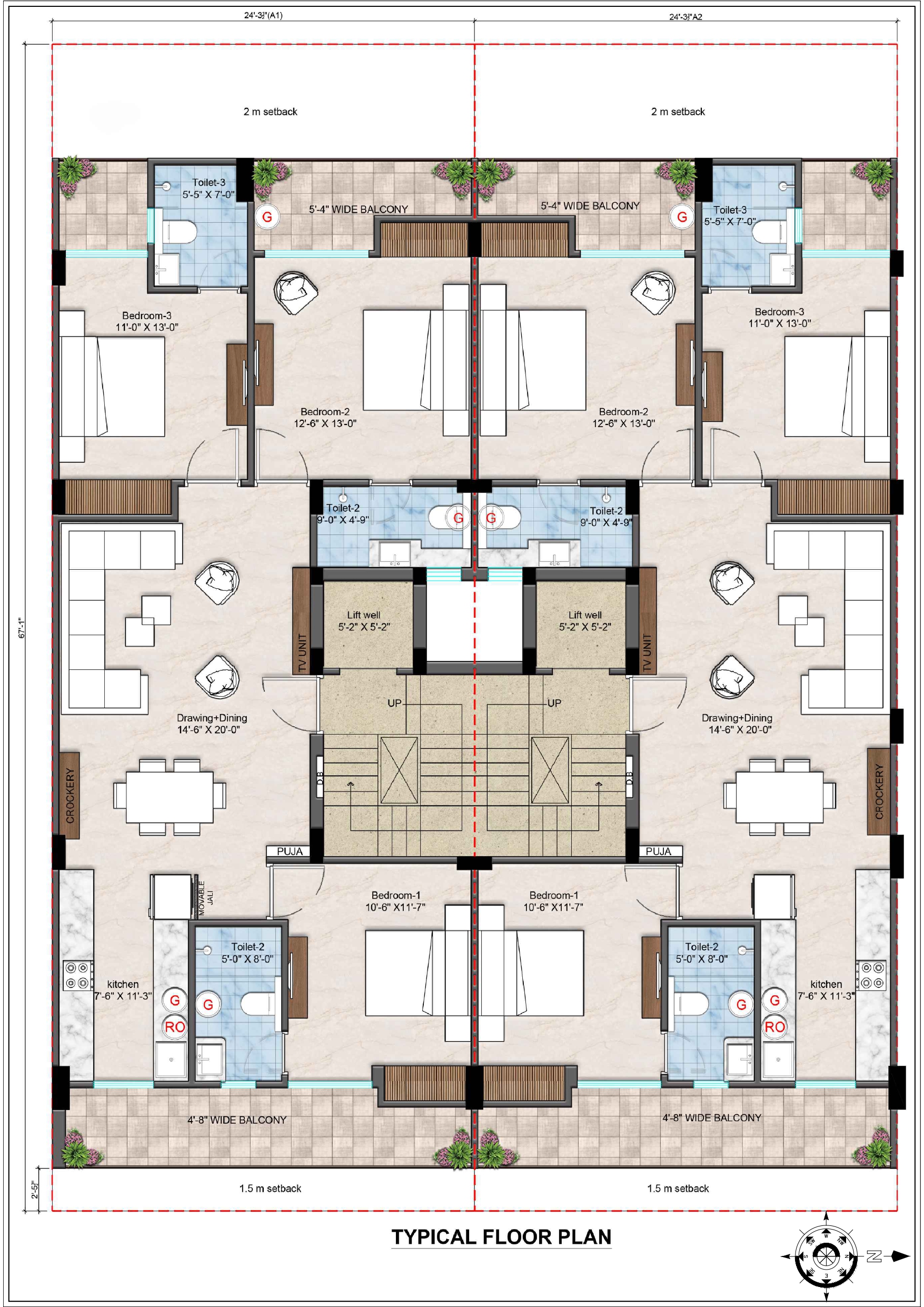 179 Square Yards Layout